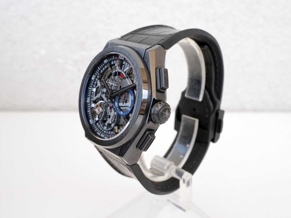 Zenith Defy El Primero 21 Black Ceramic Chronograph Skeleton Dial 44