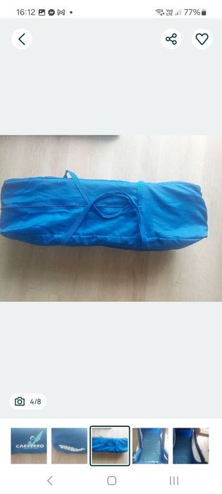 Caretero simplo łóżeczko turystyczne granatowe