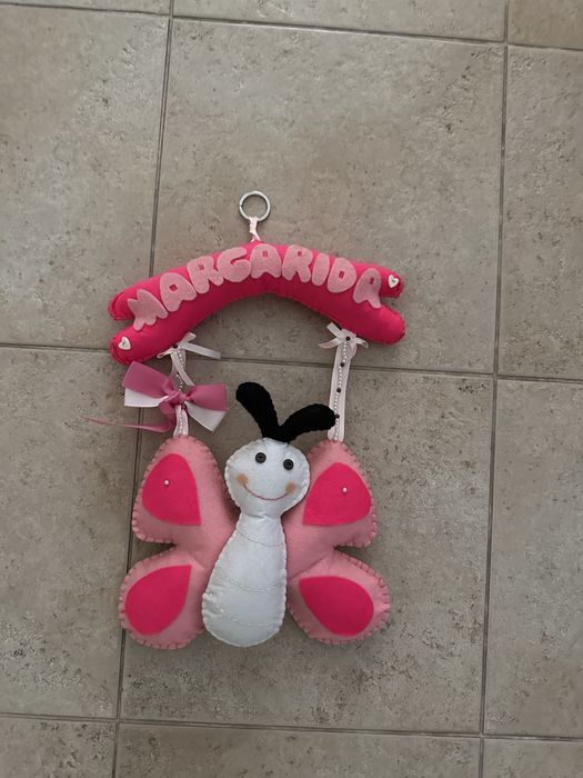 Decoração porta com o nome Margarida