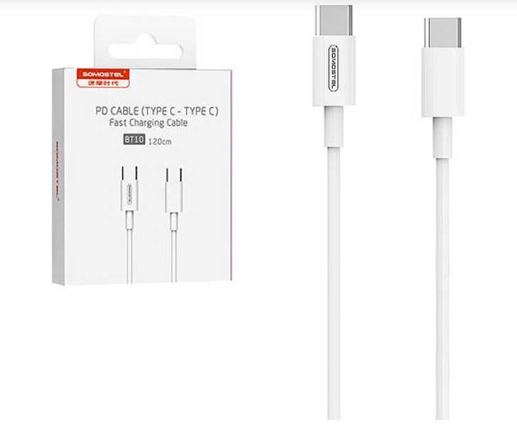 Somostel Kabel Ładowania Typ-C - Typ-C 5A 18W 1.2m