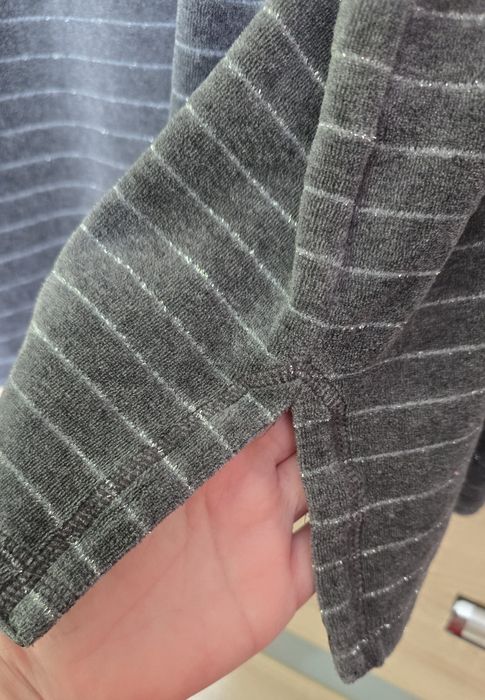 Bluzka welur szara 48 / 50 grubsza