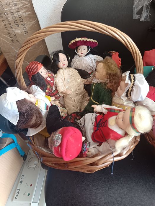 Coleção bonecas do mundo porcelana