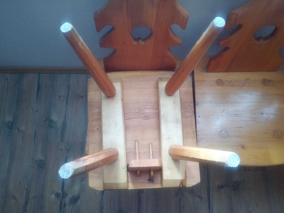 Stół i 4 krzesła Cepelia Wolbórz