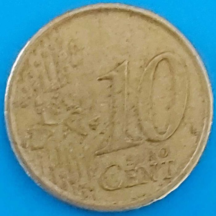 10 Cêntimos de 2002 de Espanha,  Miguel Cervantes