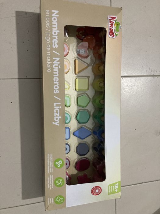 Playland jogo números em madeira Novo