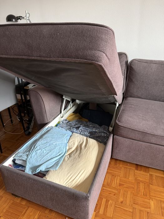 Sofá Conforama com chaise-longue