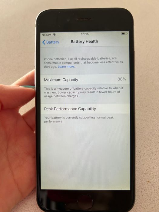iPhone 6 Space Gray 16GB desbloqueado + bateria 88%
