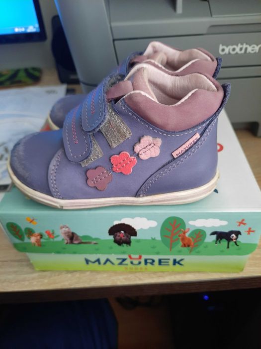 Buty skórzane Mazurek rozmiar 21 profilaktyczno-ortopedyczne (A-06)