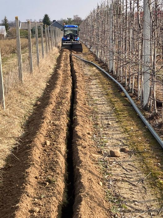 Nawodnienia kompleksowe Wykopy liniowe koparką łańcuchową melioracje.