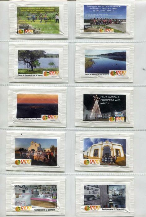 Pacotes de açúcar colecionáveis - Associação dos Amigos das Alcáçovas