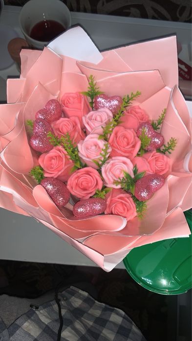 Продам букетик из мыльных роз,ручная работа