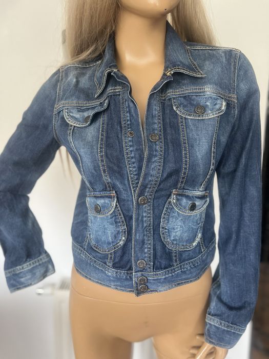 Pepe jeans M niebieska katana granat jeansowa damska