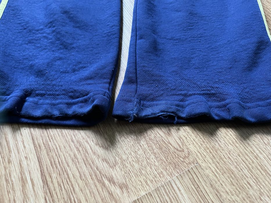 Spodnie Adidas oryginał bawełniane granatowe logo XL