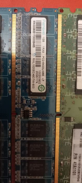 Память RAM DDR2, 4 Gb Гб, 4 планки по 1 Gb Гб
