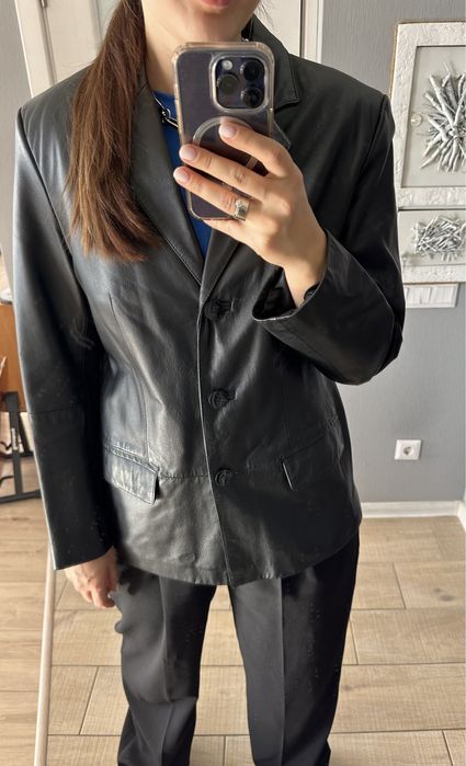 Шкіряний піджак- можливий торг