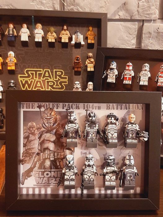Figurki Star Wars RAMKA z 8 figurkami WOLFF PACK 104th Battalion CW