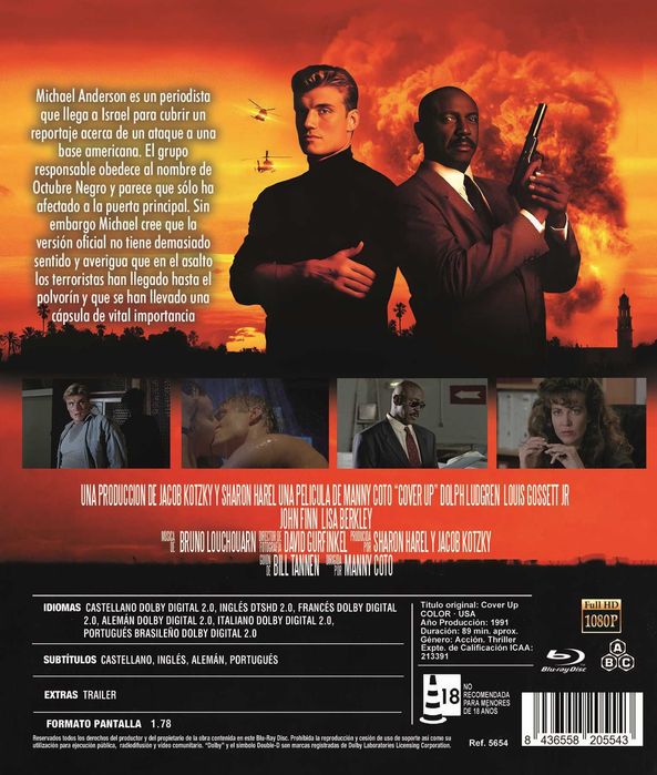 Cover-Up (Rescate)/Operação Outubro Negro (Blu-Ray)-Legendas Brasileiro
