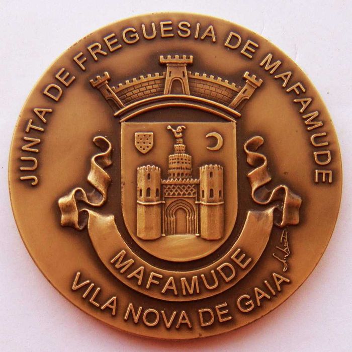 Medalha de Bronze de Vila Nova de Gaia Brasão de Mafamude