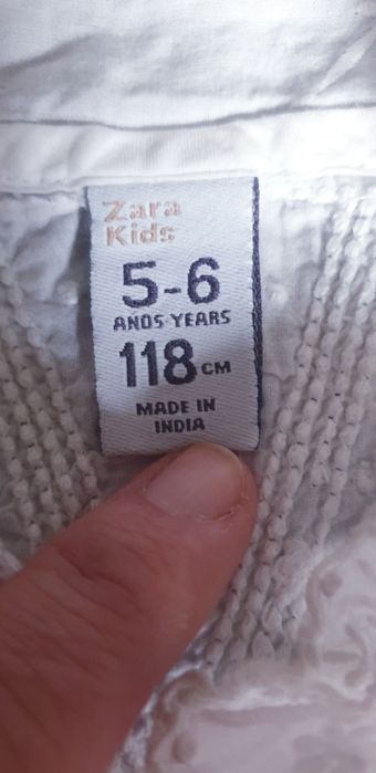 Biala koszula koszulka z krotkim elegancka ZARA