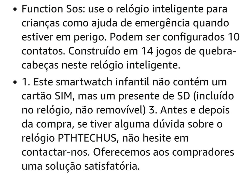 Relógio para chamadas para Criança