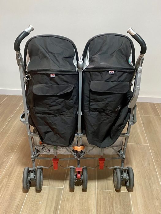 Maclaren Twin Techno carrinho duplo preto