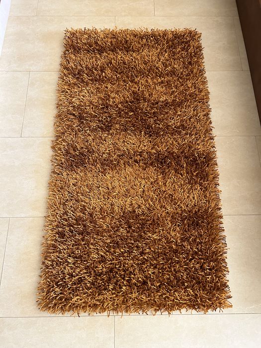 3 Tapetes com pêlo comprido - cor: Cobre