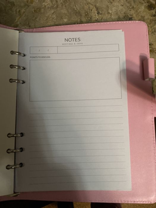 Planner Rosa em super bom estado