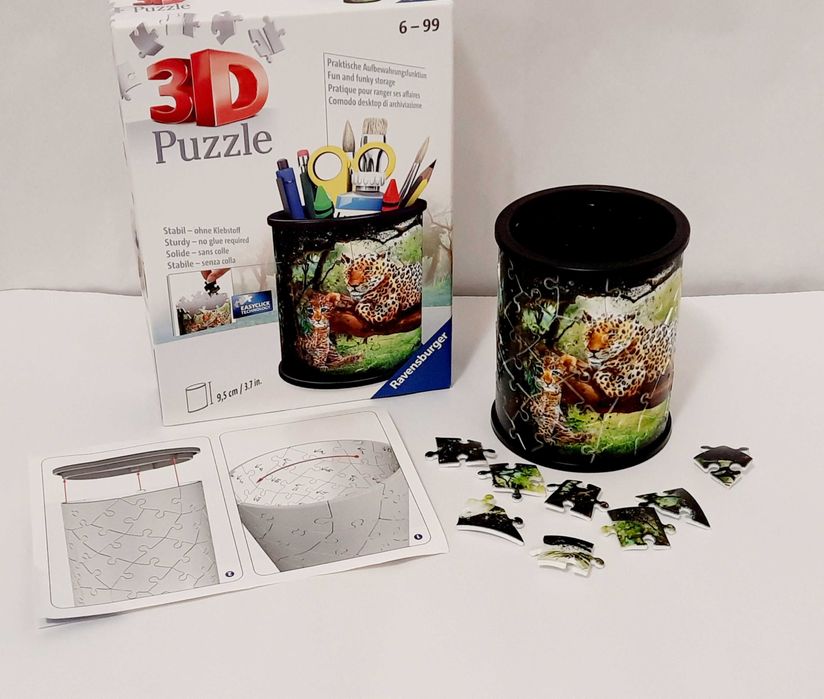 Пластиковий 3D пазл Ravensburger 57 ел. Ягуар Підставка під канцтовари
