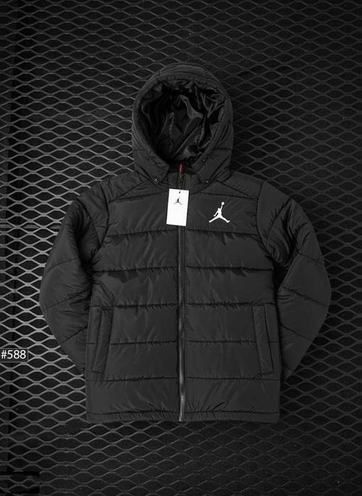 Jordan Mini Logo Куртка Черная , Пуховик Зимвоий Джордан Найк