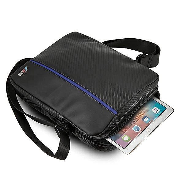 Torba BMW Carbon / Blue Stripe na tablet 10" - czarna