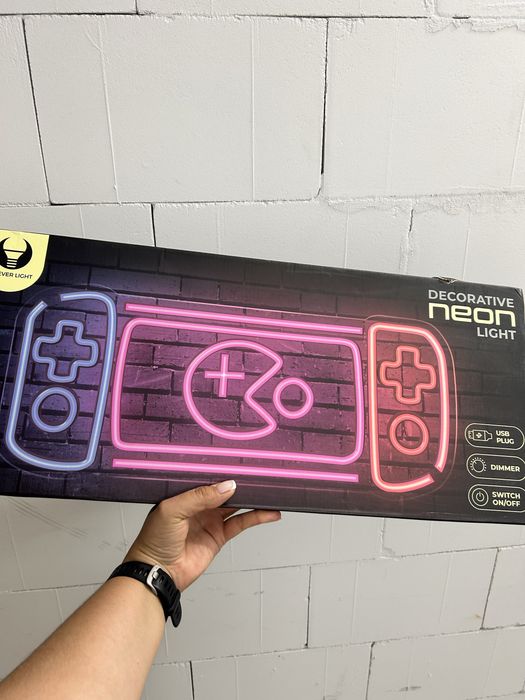 Dekoracyjna neonowa lampka – symbol płatności / POS | USB | Ściemniacz