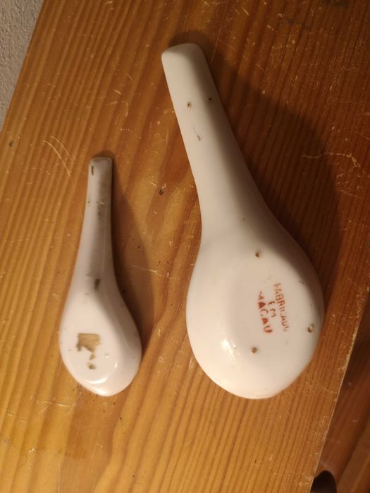 Colheres oriental porcelana Macau