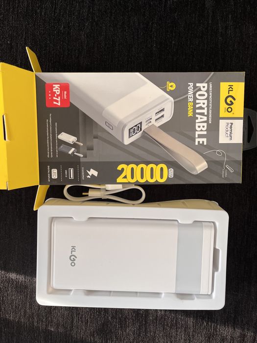 Повер банк 20 000 mAh з ліхтариком