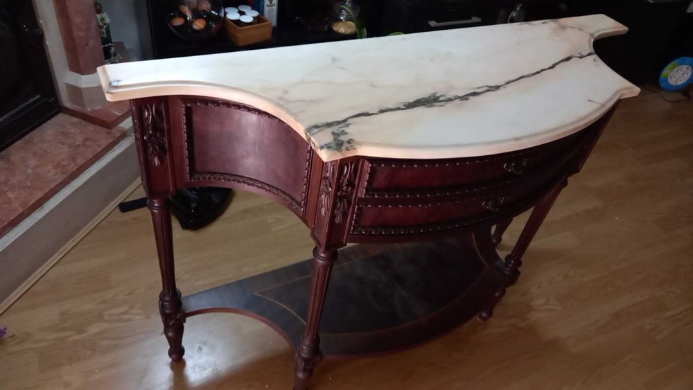 Movel antigo com pedra mármore