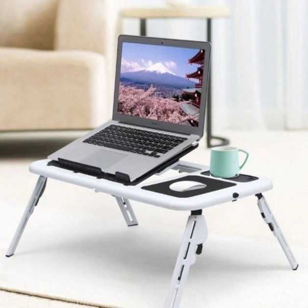 Складаний столик з охолодженням  для ноутбука, 2 USB кулера