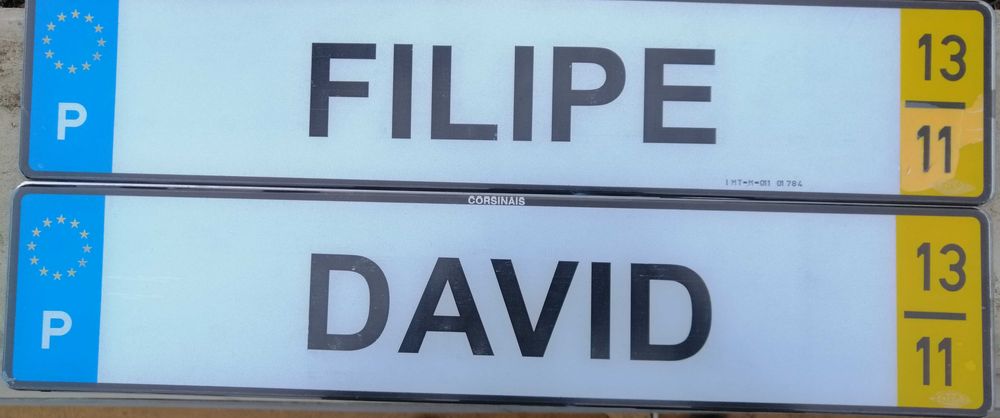 Matricula automóvel decorativa personalizada