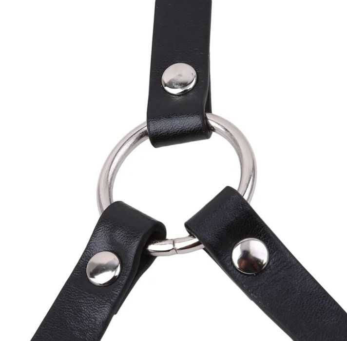 Портупея гартер эко кожа бодичейн ремни с застежками пояс на тело клас