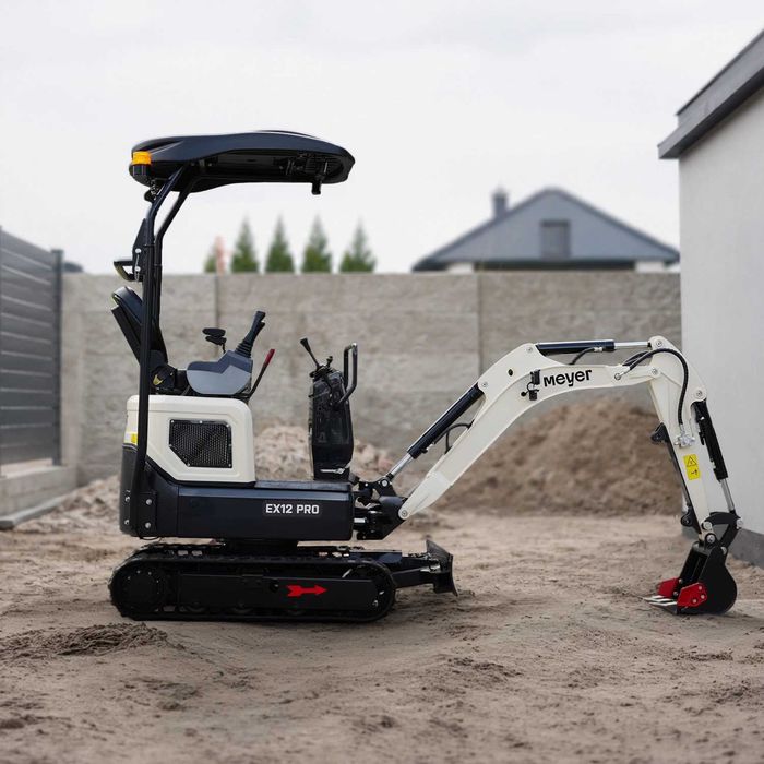 Minikoparka MEYER EX12 PRO | 1,2T | YANMAR 11kW | 3sekcyjna pompa| Rozsuwane gąsienice | Skrętne ramię