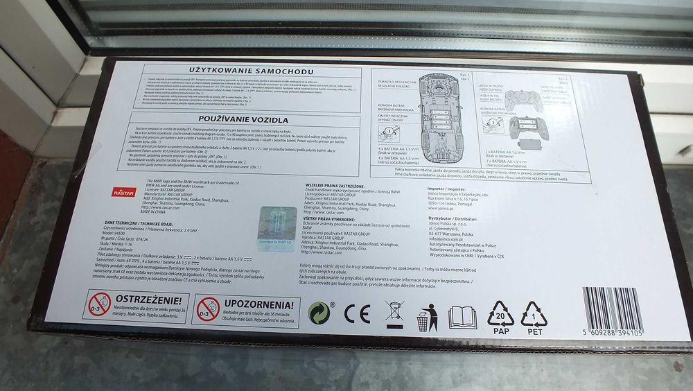 Super auto sterowane zdalnie BMW M4csl skala 1/16 Rastar
