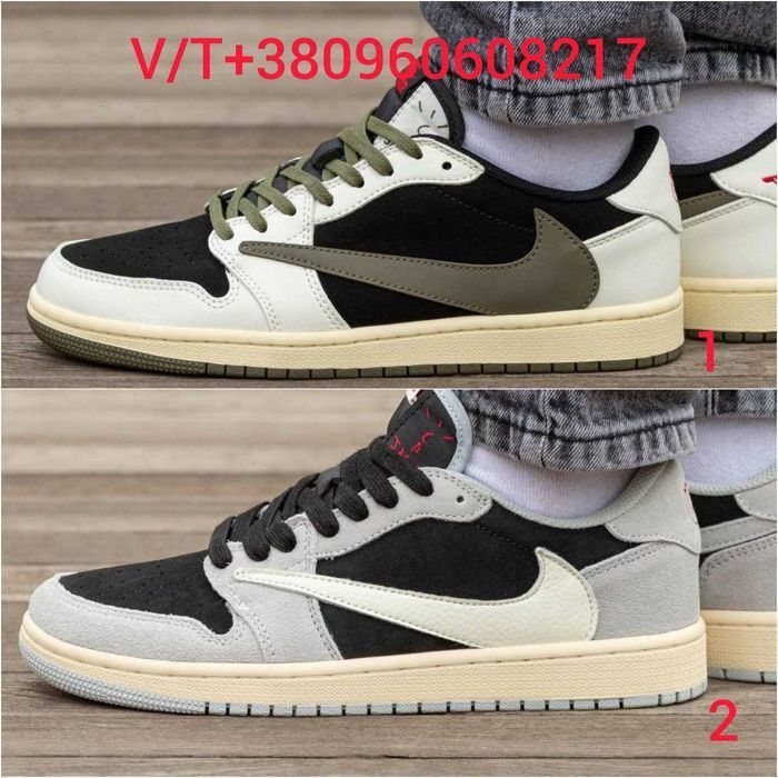 Кросівки Nike Air Jordan Retro 1 Low x Travis Scott OG 36-45
