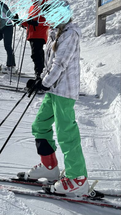 Kurtka narciarska F&F rozm. XS biała 146cm