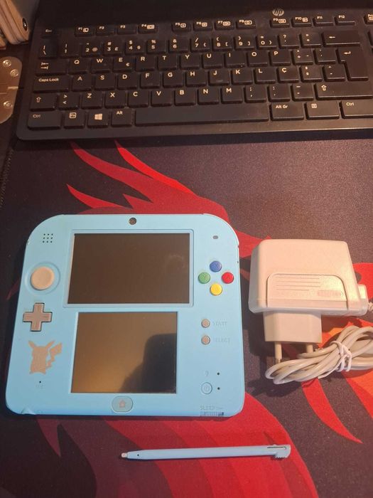Nintendo 2ds Edição Pokémon modificada 64 GB