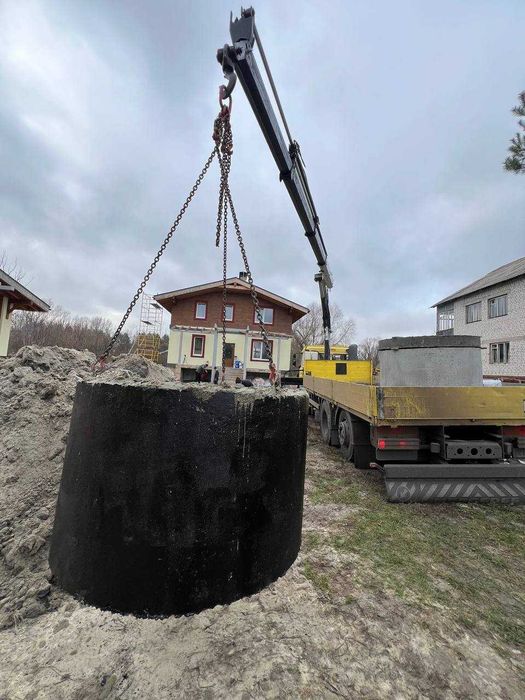 Монтаж септика‼️ З бетонних кілець під ключ, копка каналізации, колодци