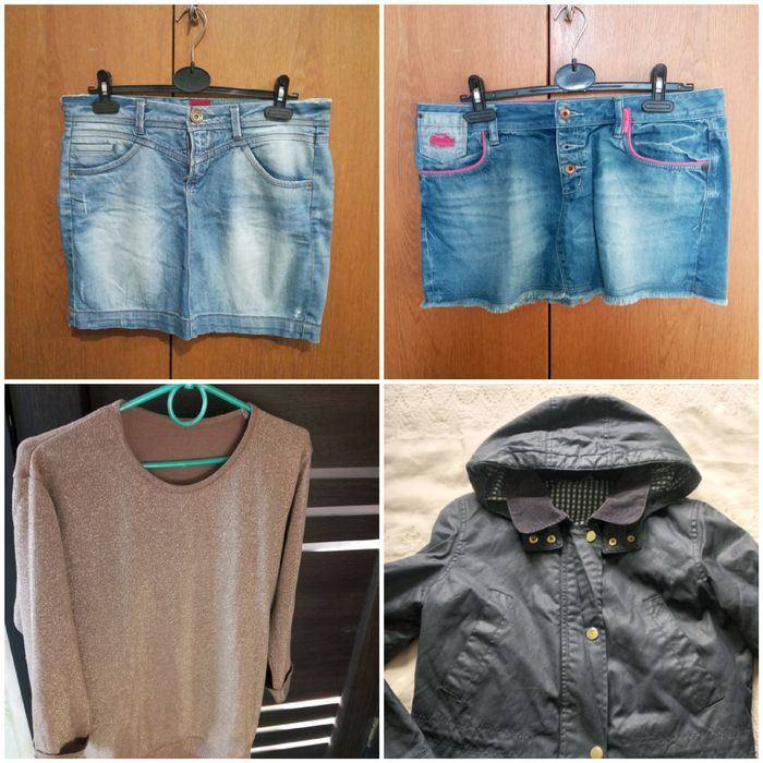 Юбка джинсовая короткая