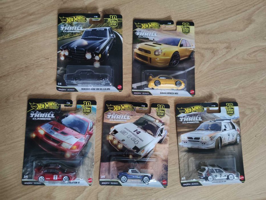 Hot Wheels Thrill Climbers Premium Porsche, Mercedes, nie STH RLC