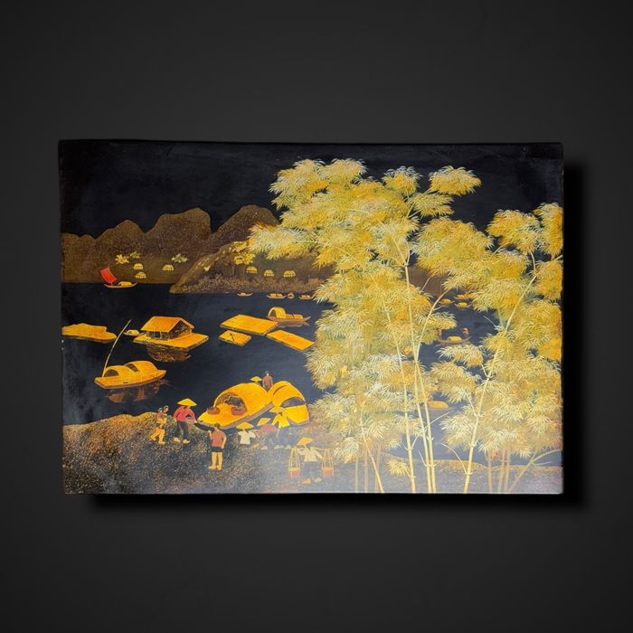 Azjatycki obrazek z laki do powieszenia B5/020118