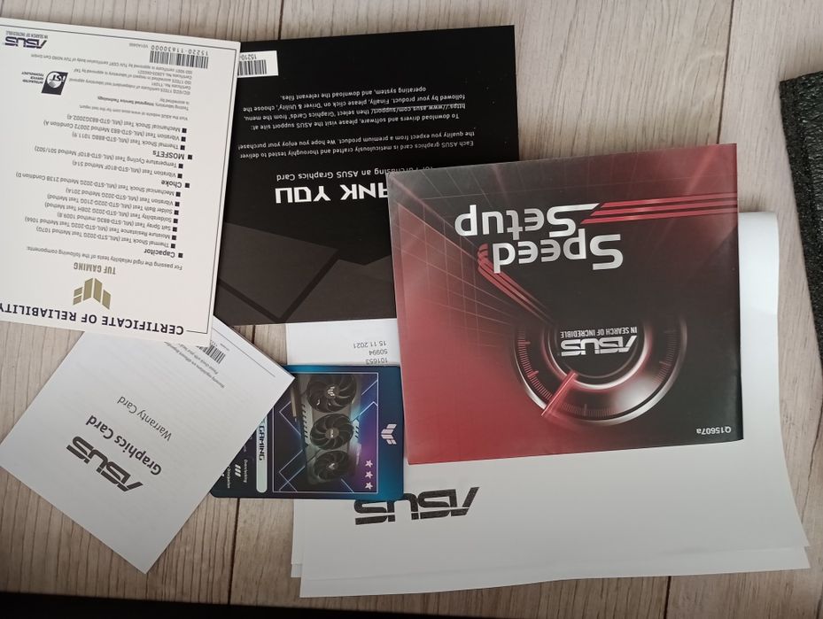 Asus tuf gaming rtx 3060 ti karta graficzna jak nowa
