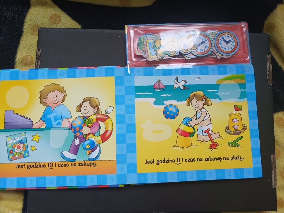 Książka magnetyczna nauka Czasu i zegara