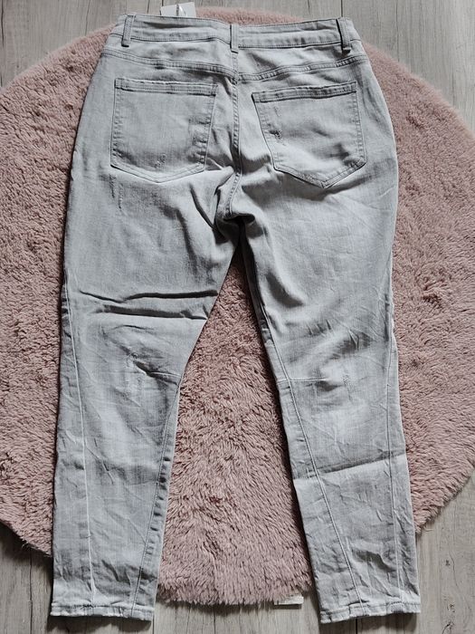 Siwe jeansy damskie 38/40