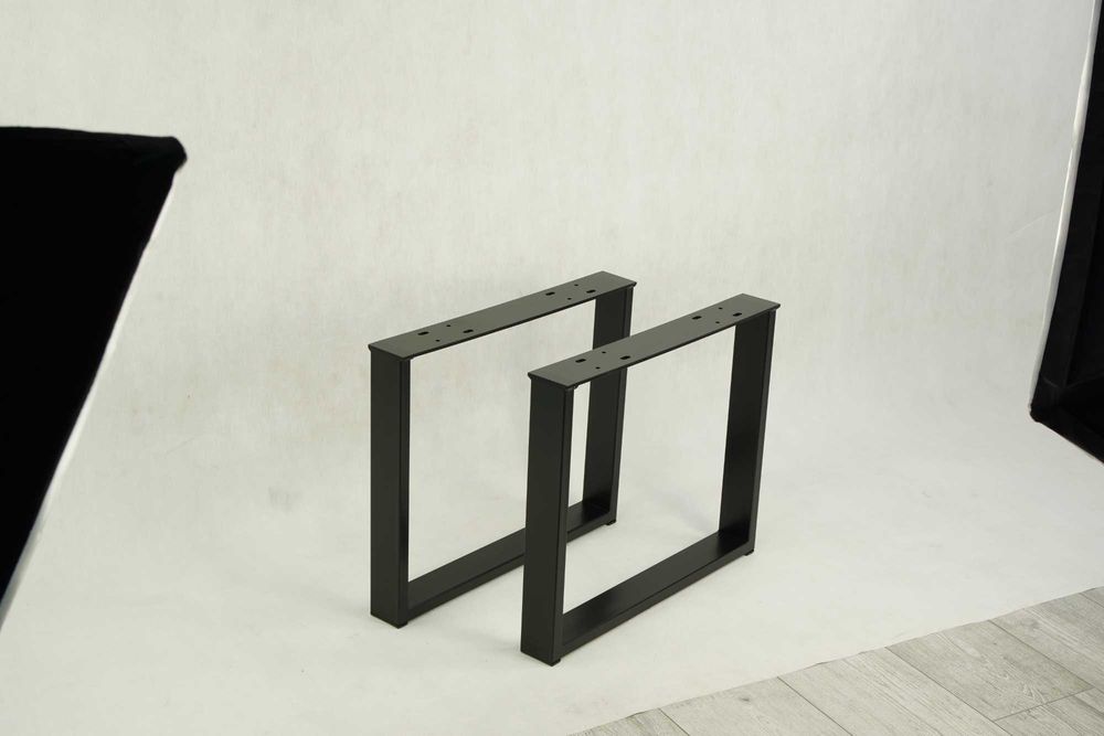 Nogi do stolika kawowego LOFT metalowe stalowe spawane industrial do blatu czarne